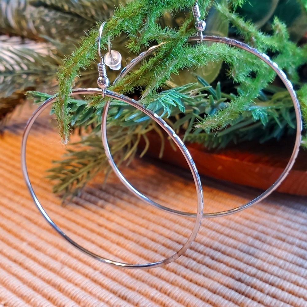 Stainless Steel Hoop Earrings